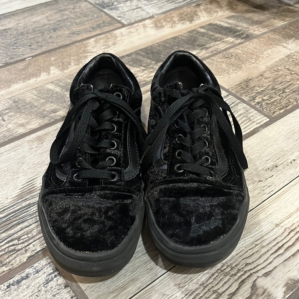 Velvet Black Vans